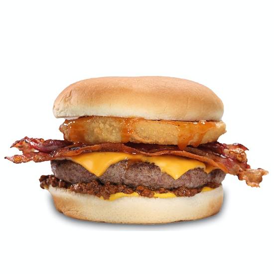 Order JB&B BBQ Bacon Burger (Select to Choose Your Size) food online from Hwy 55 Burgers, Shakes & Fries store, New Bern on bringmethat.com