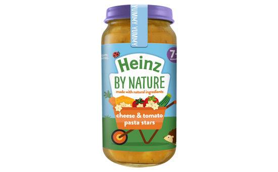 Heinz By Nature Cheese and Tomato Pasta Stars 7+ Months