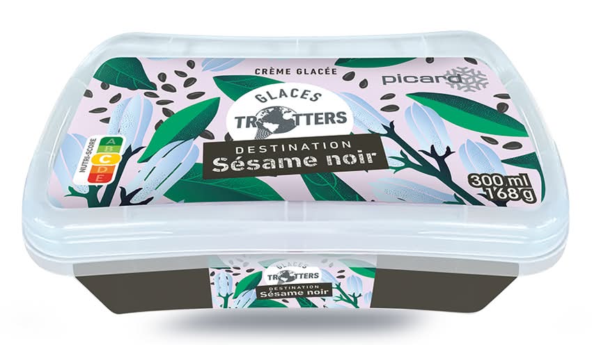 Crème glacée sésame noir