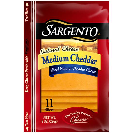 Sargento Medium Cheddar Deli Style Sliced