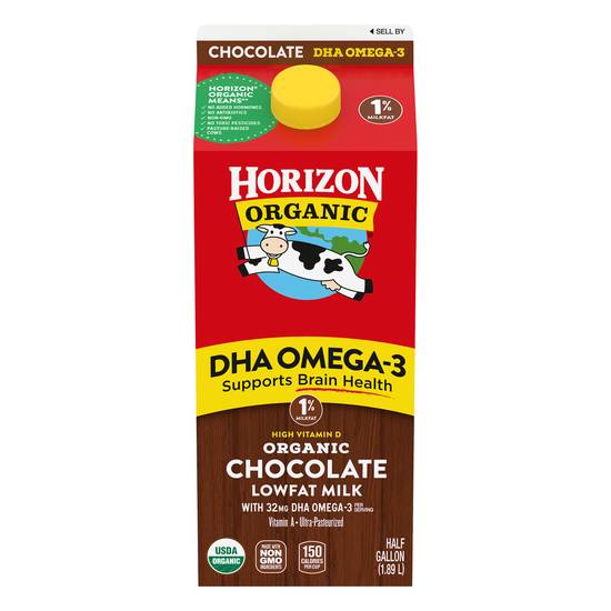 Horizon Organic 1% Lowfat Dha Omega-3 Chocolate Milk (35.2 fl oz)