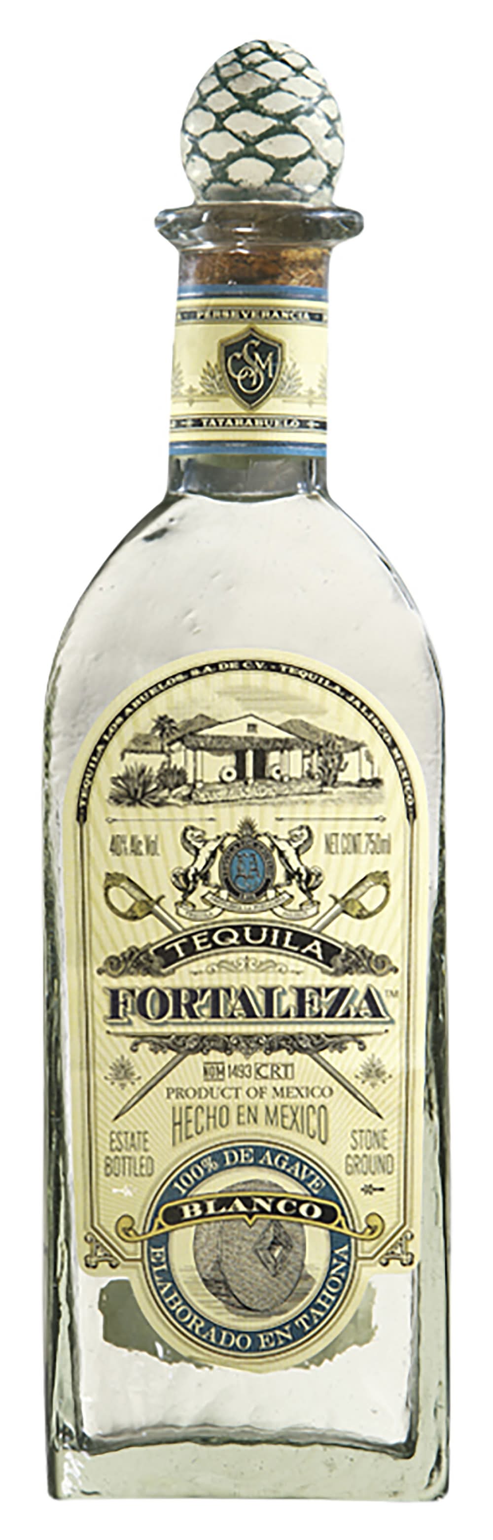 Fortaleza Los Abuelos Blanco Tequila (750mL)