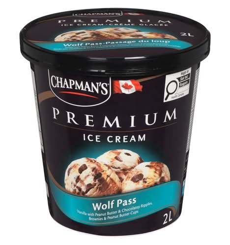 Chapman's Premium Ice Cream, Wolf Pass (2 L)
