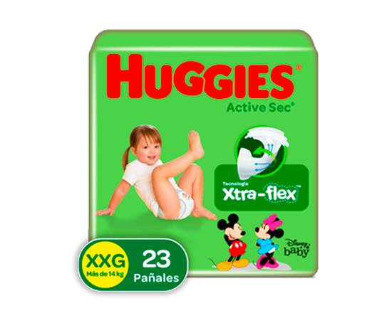 Huggies pañales active sec (xxg)