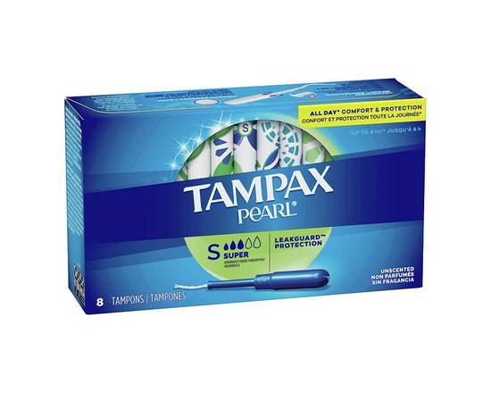 Order Tampax Pearl Plastic 8 Count food online from Chevron Extramile store, Antioch on bringmethat.com