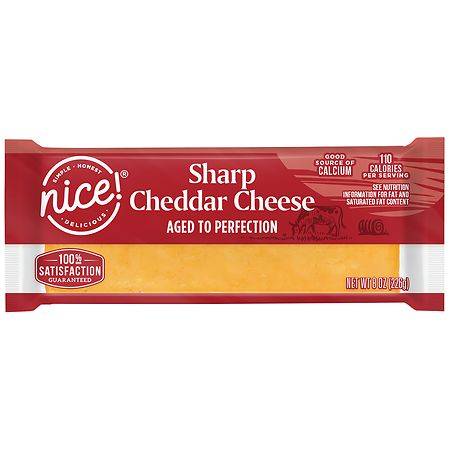 Nice! Sharp Cheddar Cheese (8 oz)