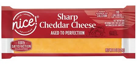 Nice! Sharp Cheddar Cheese (8 oz)