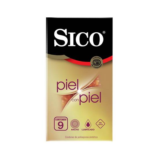 Sico condones piel con piel (caja 9 piezas)