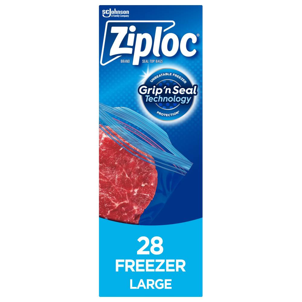 Ziploc Grip'n Seal Freezer Large Bags (28 units)