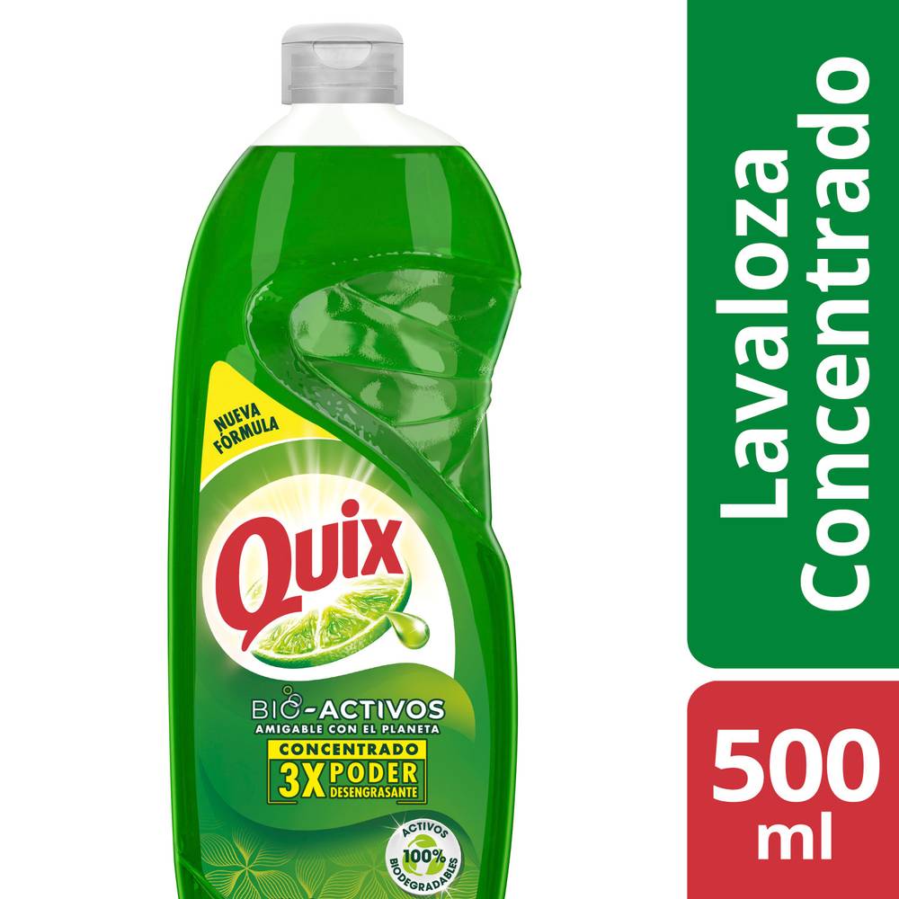 Quix lavaloza limón con bio activos concentrado (500 ml)