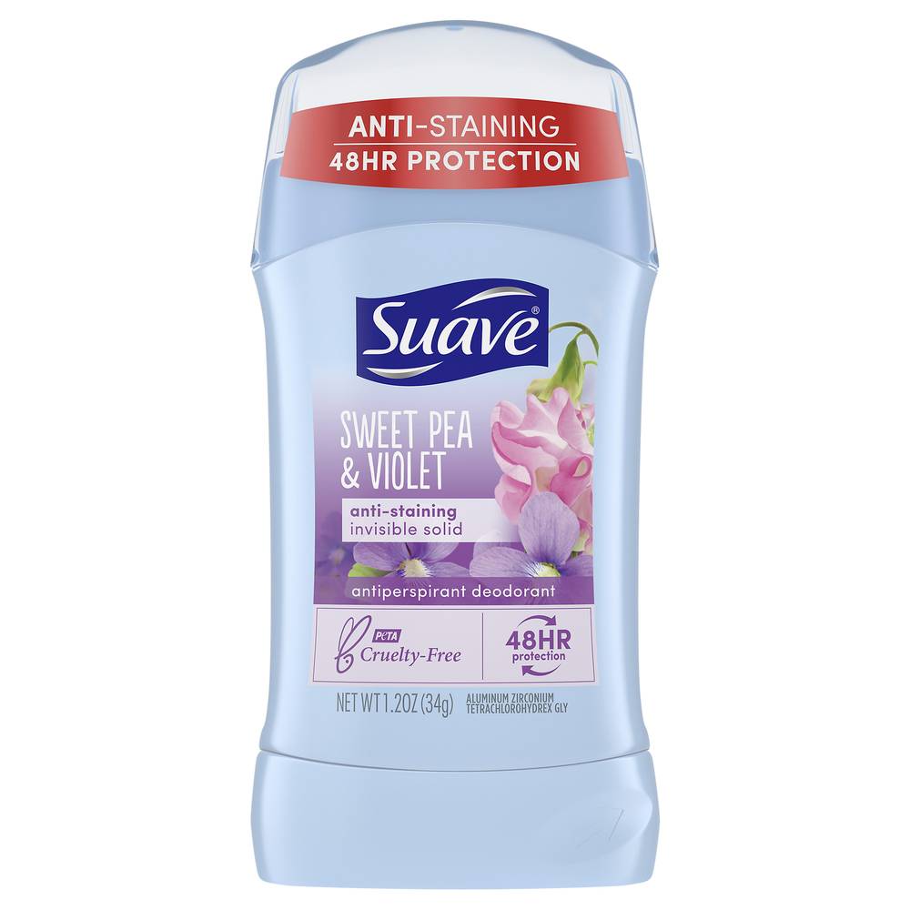 Suave Sweet Pea & Violet Anti-Staining Solid Deodorant