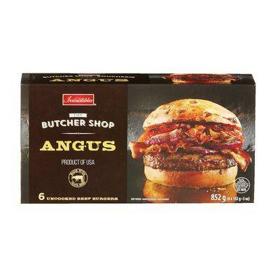 Irresistibles Butcher Shop Frozen Angus Beef Burgers (852 g)