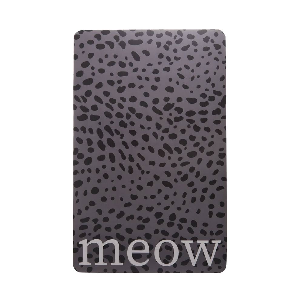 Whisker City Meow Dot Cat Placemat (black)
