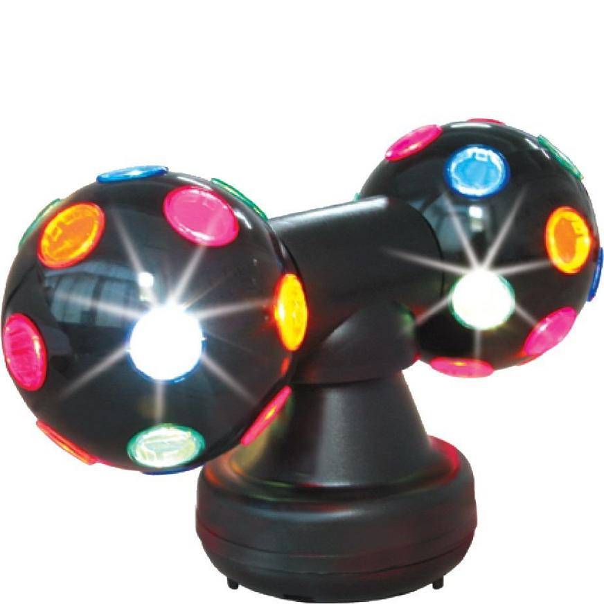 Party City Deluxe Rainbow Disco Light, Unisex (2 ct)