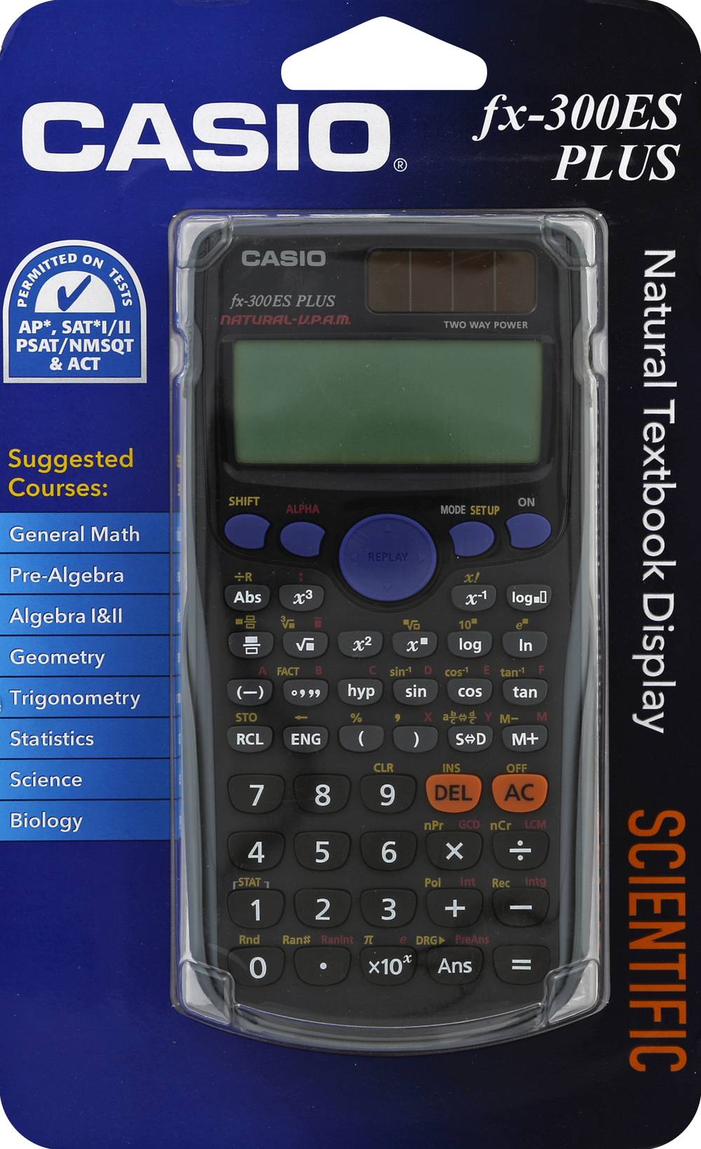 Casio Fx-300Esplus Scientific Calculator Natural Textbook Display