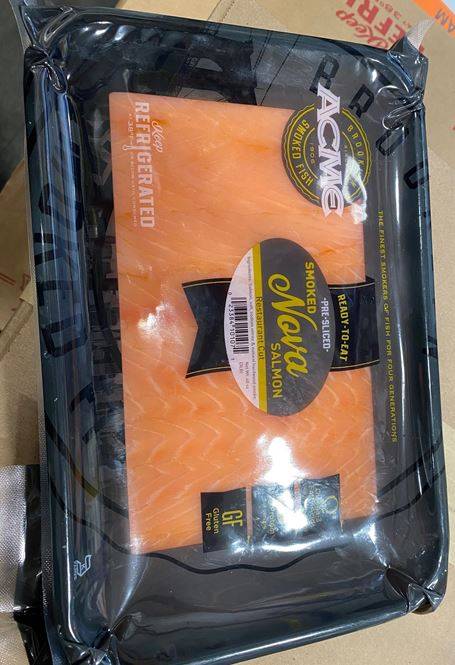 Acme - Smoked Nova Salmon - 3 lb tray