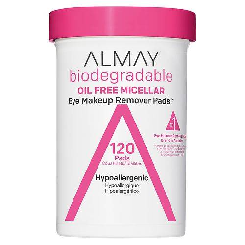 Almay Biodegradable Oil Free Micellar Eye Makeup Remover Pads - 120.0 ea