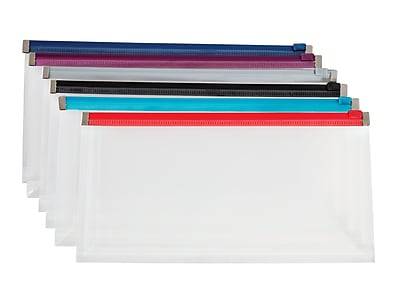 Staples Poly File Pocket, 1 Expansion, Check Size, Assorted Colors (84193GW)