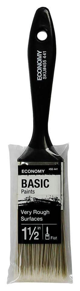 Utility 1.5 In. Polyester Flat Cut Utility Paint Brush