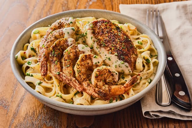 Queensland Chicken & Shrimp Pasta