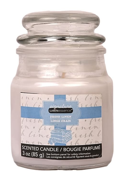 Star Lytes Fresh Linen Mini Glass Apothecary Jar Candles (3 oz)