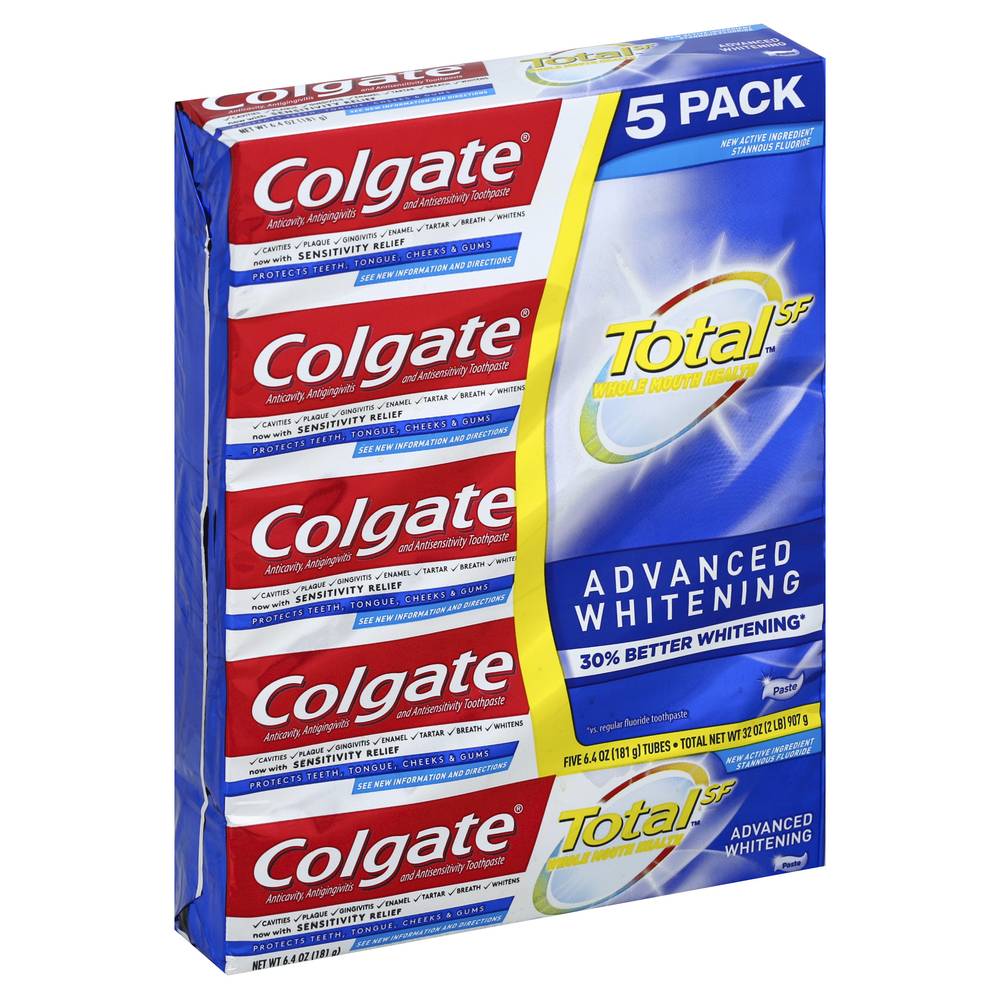 Colgate Advanced Whitening Toothpaste (5 ct)