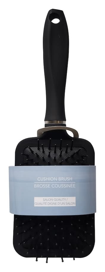 Salon Quality Paddle Brush, 9.25x3.25 in, Black