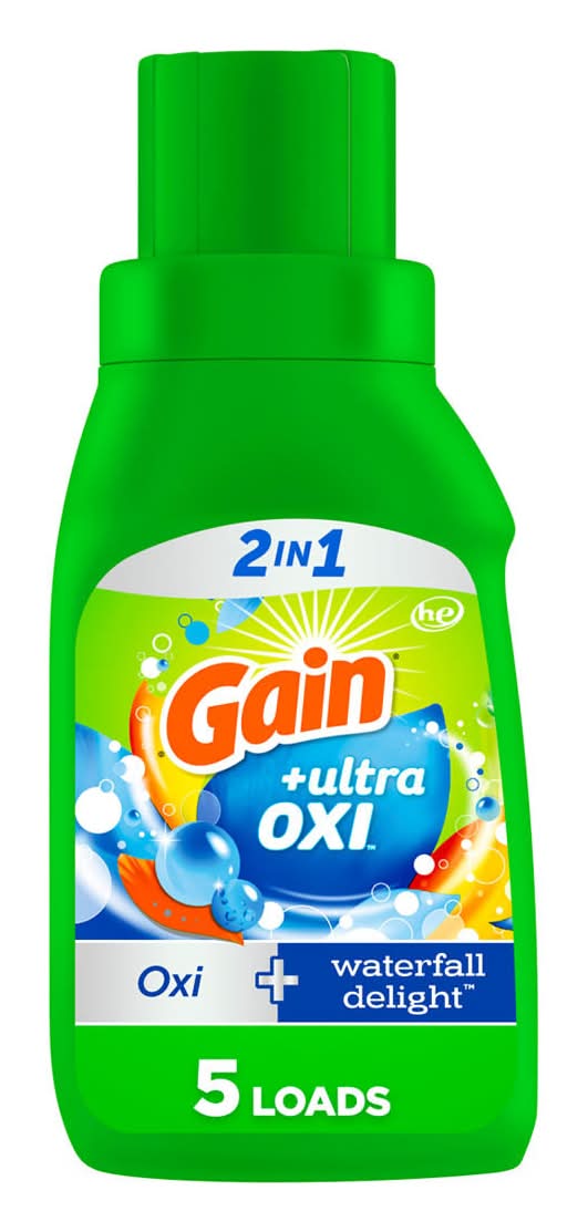 Gain Ultra Oxi Liquid Laundry Detergent, Waterfall Delight (8 fl oz)