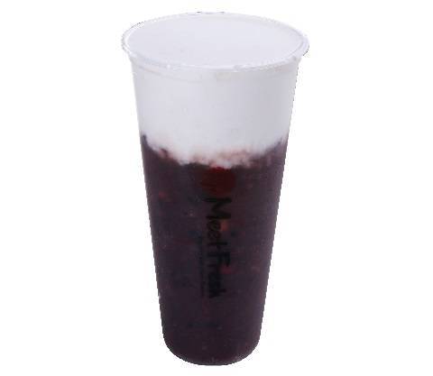 Cold Purple Rice Drink with Fresh Milk