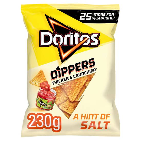 Doritos Dippers A Hint of Salt Sharing Tortilla Chips 230g