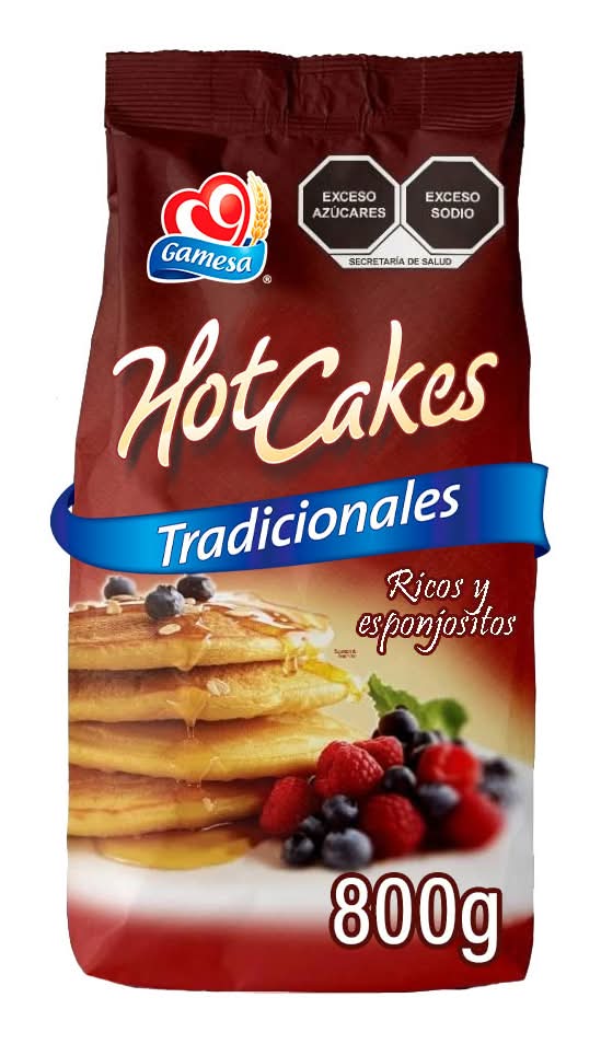 Gamesa · Harina preparada para hot cakes tradicionales (800 g)