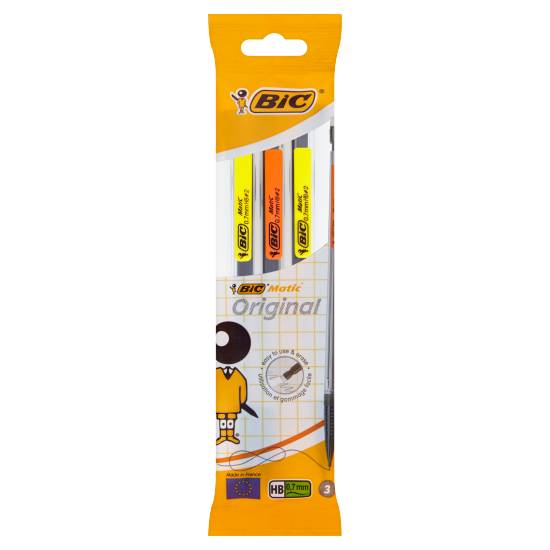Bic Matic Original 0.7 mm Hb Mechanical Pencils (3ct)