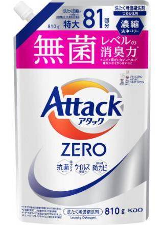 花王 アタックZERO つめかえ用 (810g)