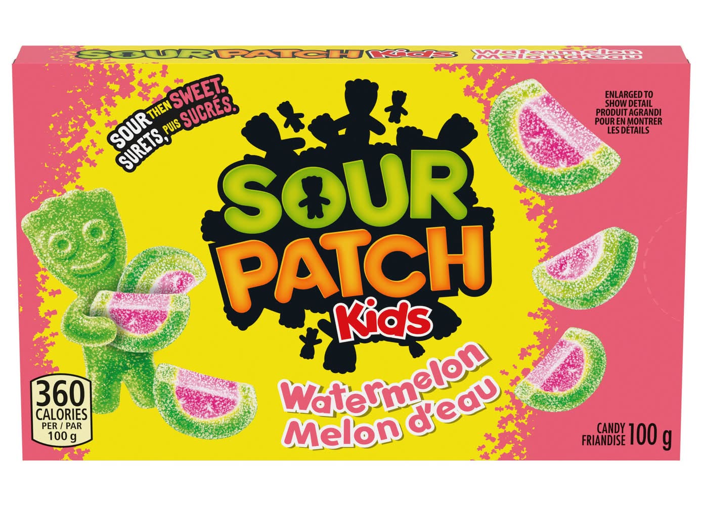 Maynards Bassetts friandise sour patch kids melon d'eau (100 g) - sour patch kids watermelon (100 g)