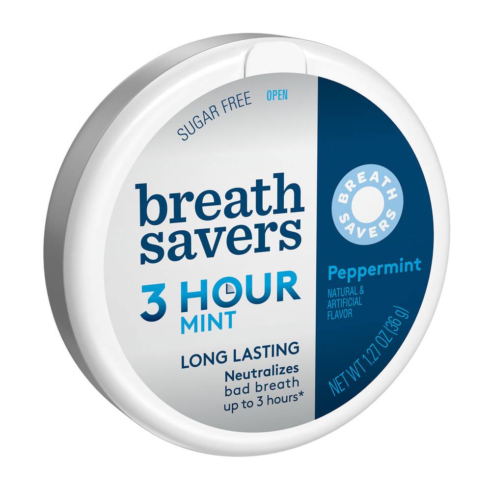 Breath Savers Sugar Free 3 Hour Peppermint Mints (1.3 oz)