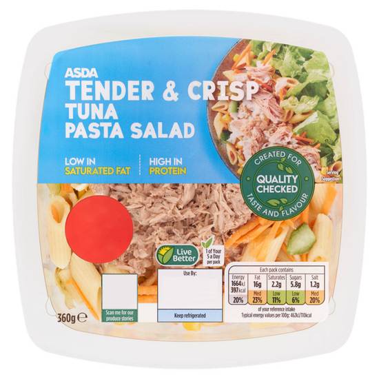 Asda Tender & Crisp Tuna Pasta Salad 360g