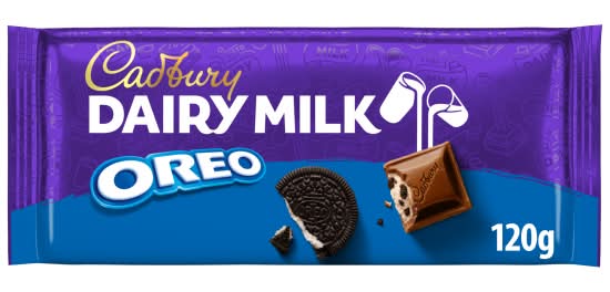 Cadbury Dairy Milk Oreo Chocolate Bar (120g)