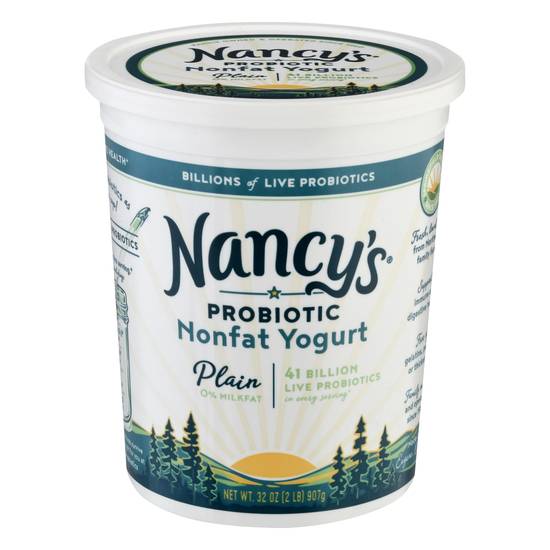 Nancy's Probiotic Plain Nonfat Yogurt (32 oz)