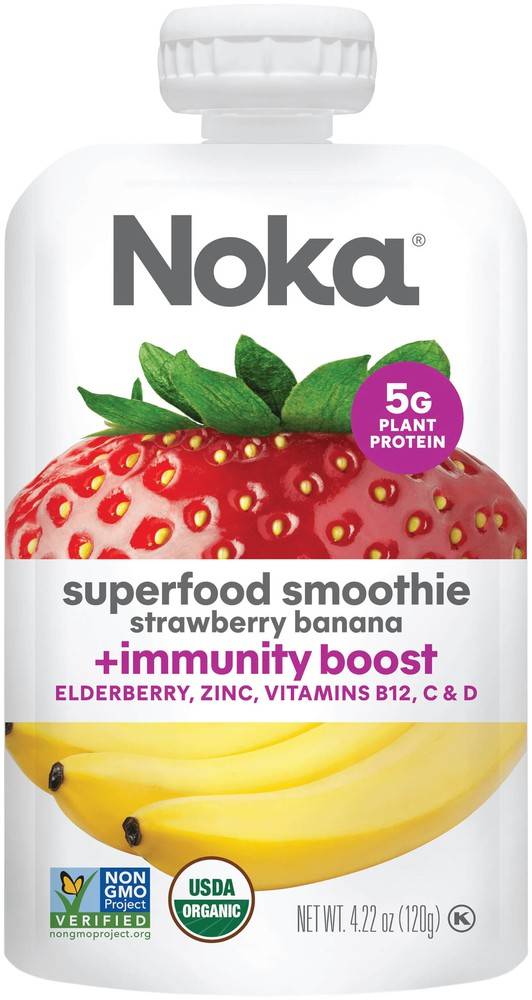 Noka · Strawberry Banana Superfood Smoothie (4.22 oz)