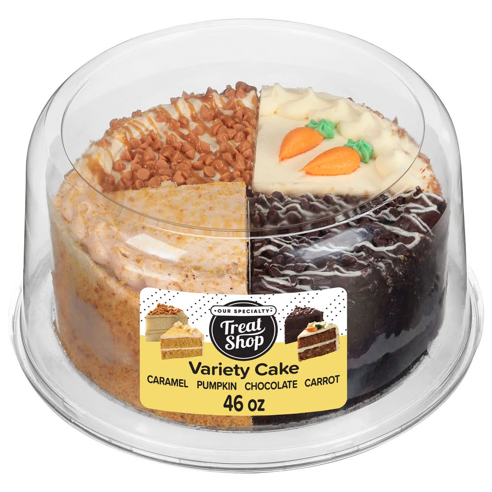 Rich's 8 Double Layer Variety Cake, Caramel-Pumpkin-Chocolate-Carrot (46 oz)