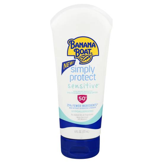 Banana Boat Simply Protect Sensitive Spf 50 Sunscreen