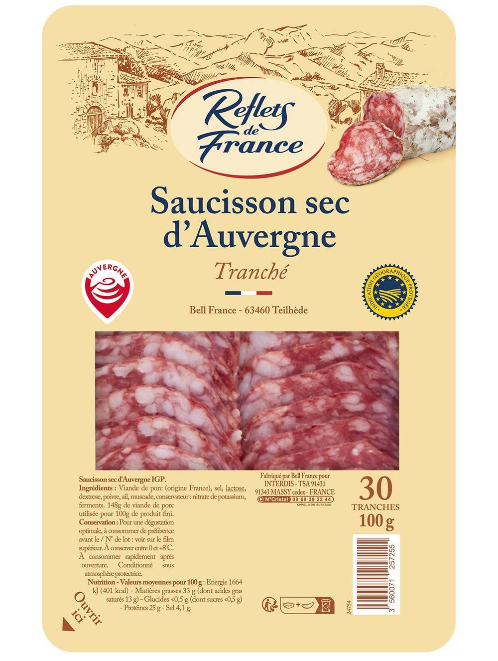 Reflets de France - Saucisson sec d'auvergne (120g)