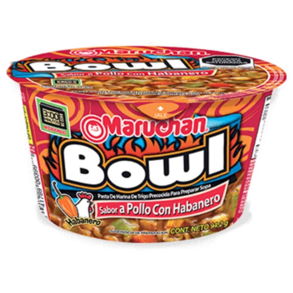 Maruchan · Bowl sopa instantánea, pollo con habanero (94,2 g)