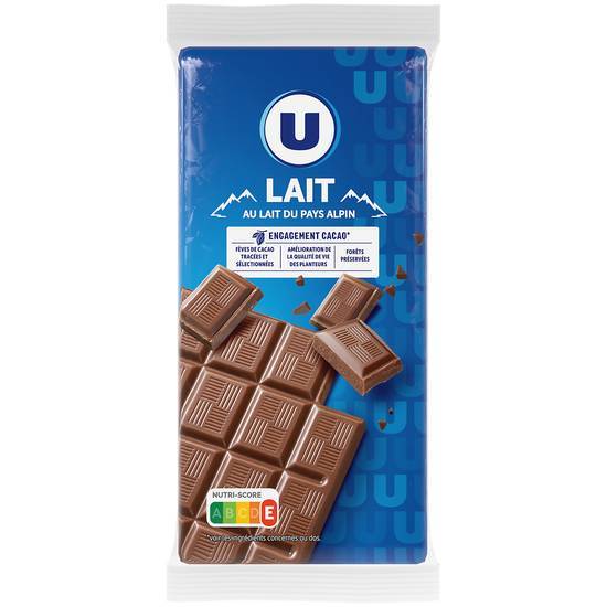 Les Produits U - Chocolat au lait du alpin (3)