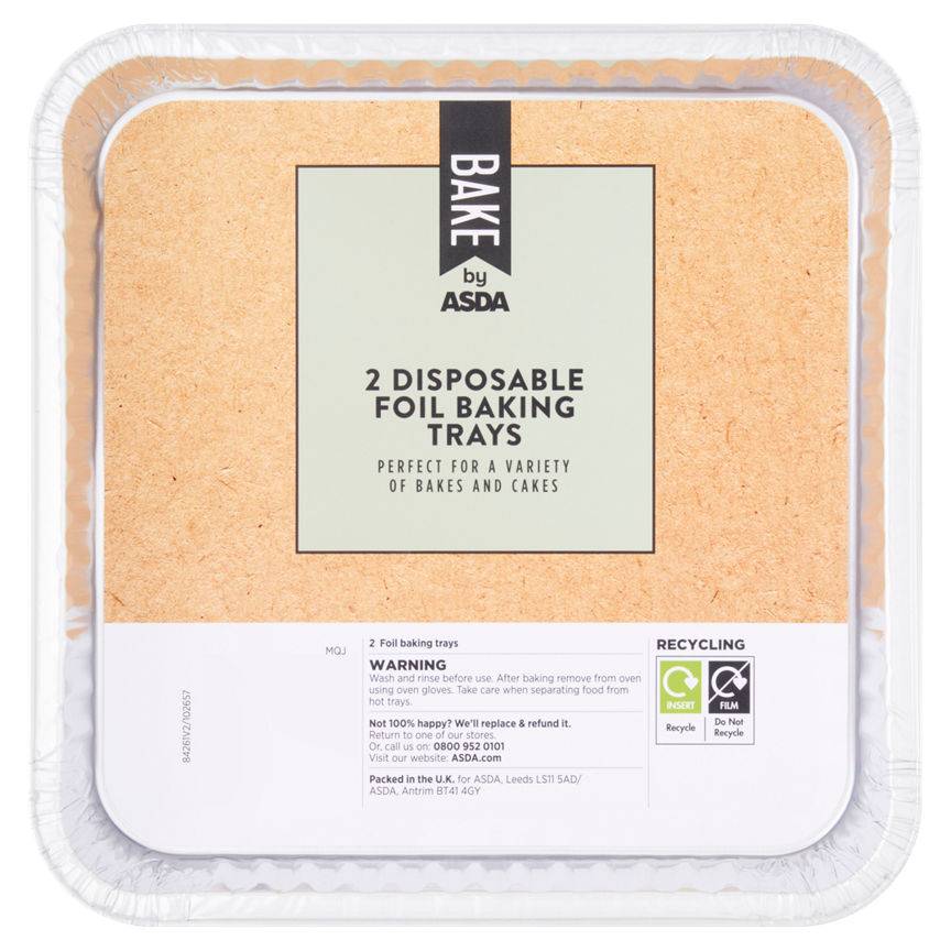 ASDA Bake Disposable Foil Baking Trays (2 pack)