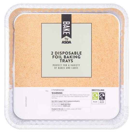 Asda 2 Disposable Foil Baking Trays
