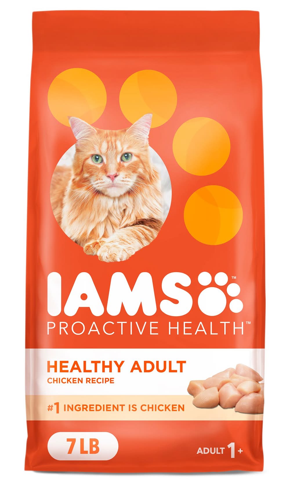 IAMS™ Proactive Health Indoor Adult Dry Cat Food - Healthy Cat, Chicken (Flavor: Chicken, Color: Assorted, Size: 7 Lb)