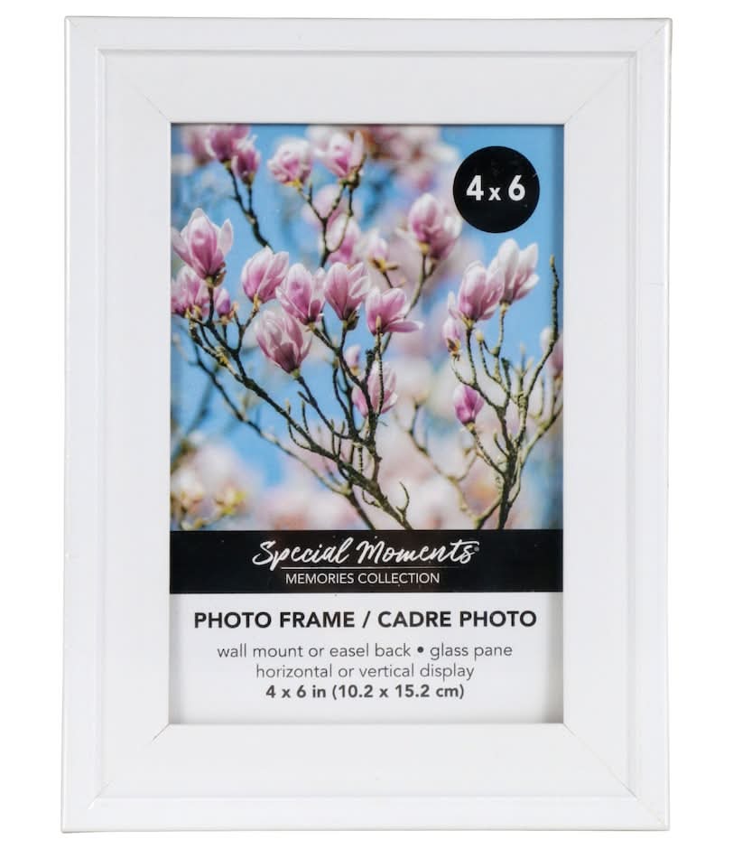 Special Moments Convex Picture Frame, 4x6 in, White