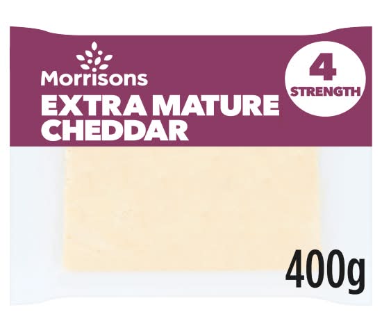 Morrisons Extra Mature Cheddar Cheese (400g)