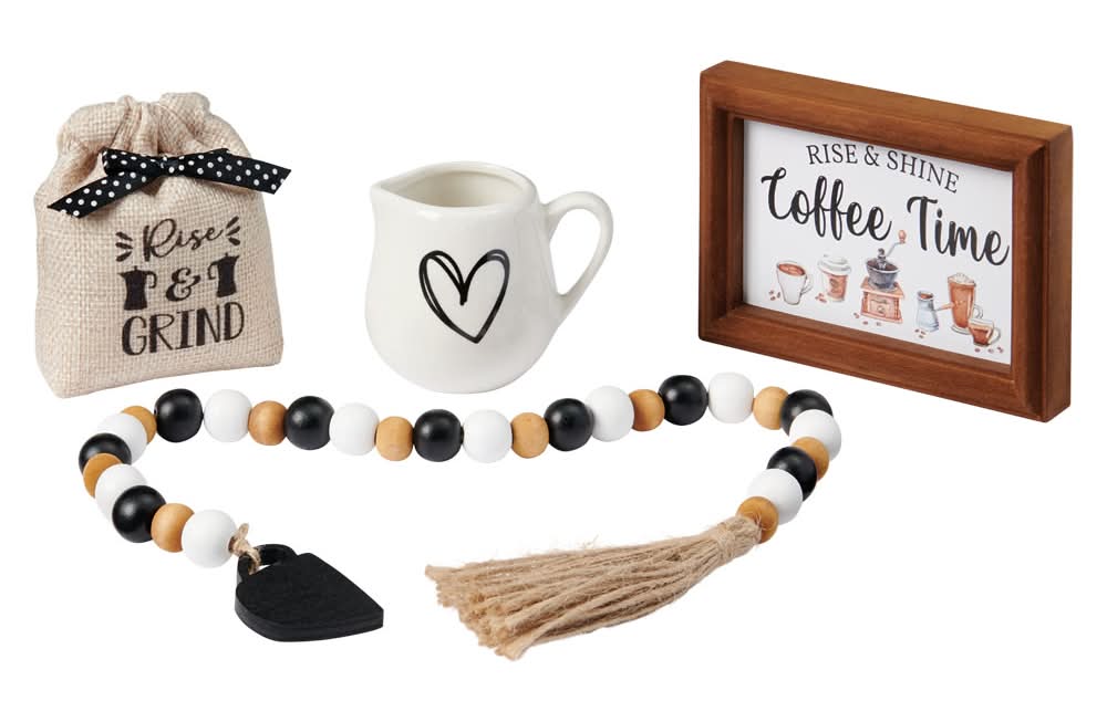 Kirkton House Coffee Bar Tray Objects Set